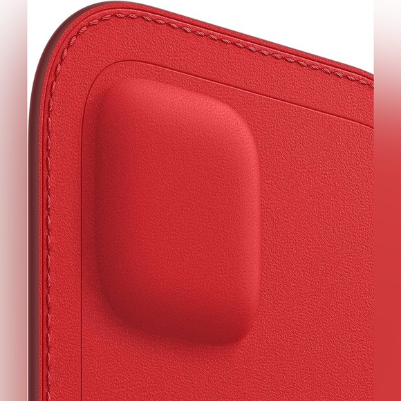 iPhone 12 Pro Max Leather Sleeve from Apple - (PRODUCT) RED - Picture 2 of 3